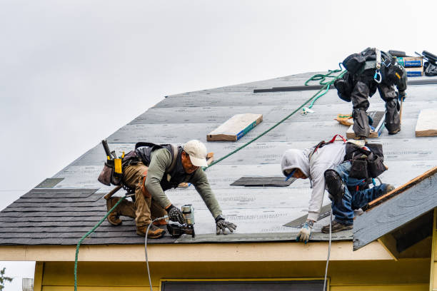Professional Flat Roof Repair technician working in Giddings, TX